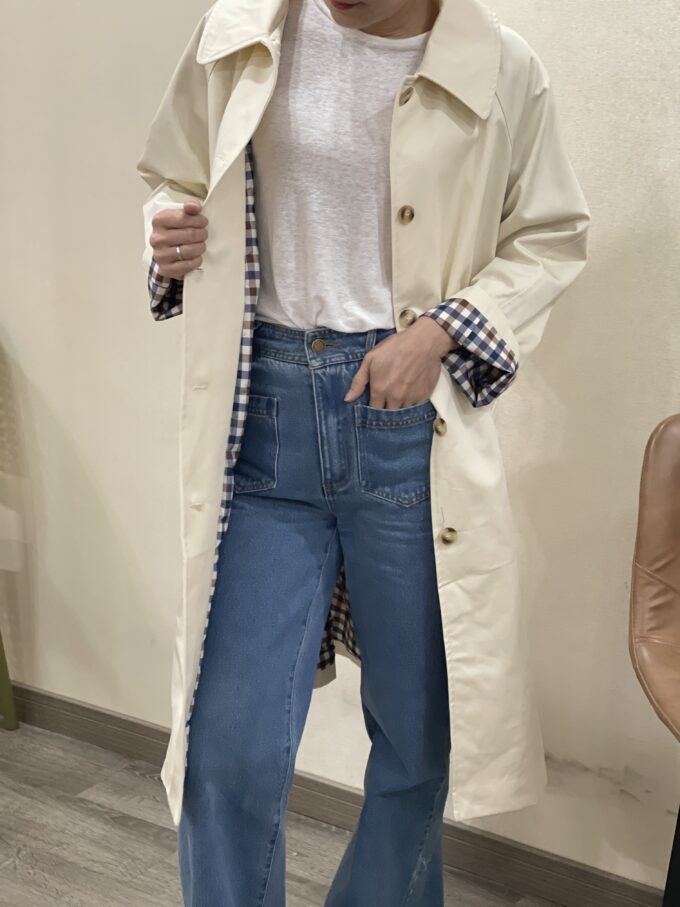 Gabardina crudo Benedetta