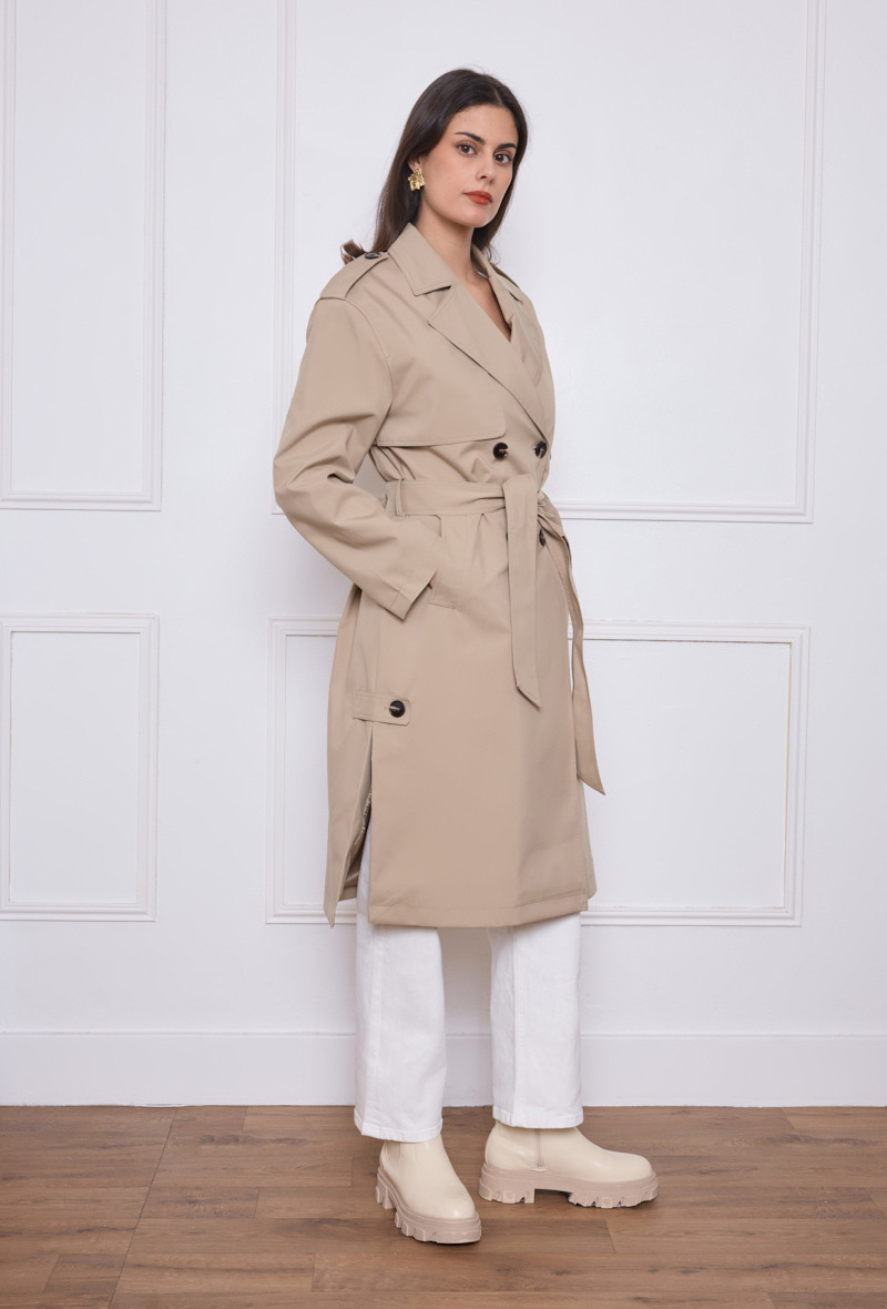 BERRIA/NEW Gabardina impermeable beige Leah 3 BERRIA/NEW Gabardina impermeable beige Leah - Imagen 2