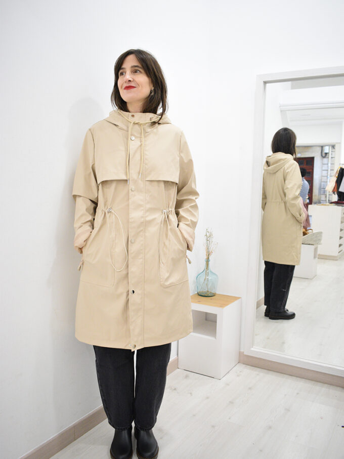 Inicio 123 Chubasquero-beige-Kazkabar