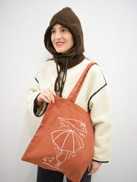 <span class="new">BERRIA/NEW</span> Totebag paraguas color teja