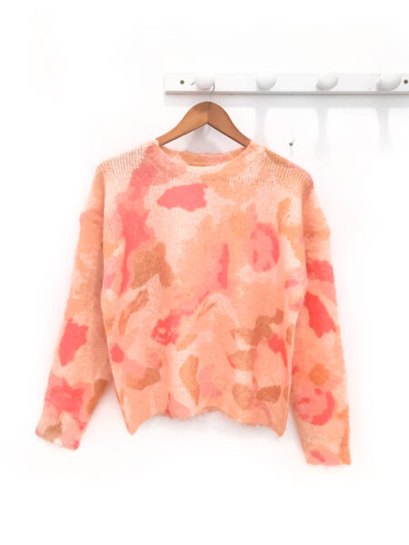 JERSEY fondo beige con estampado Spring