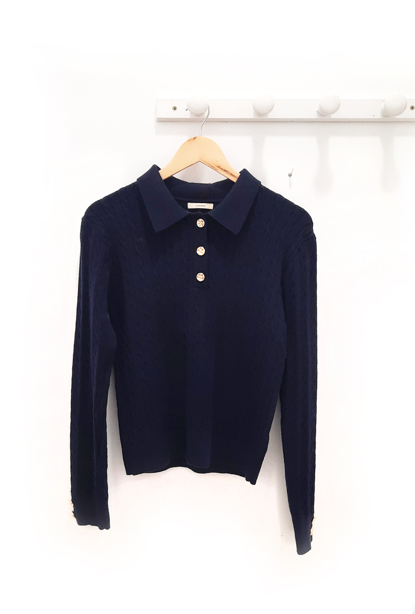 Jersey polo azul marino Krill