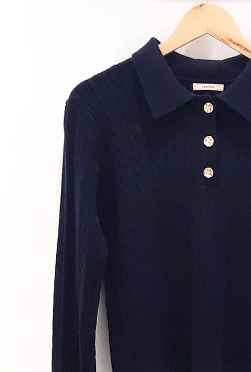 Jersey polo azul marino Krill 3 Jersey polo azul marino Krill