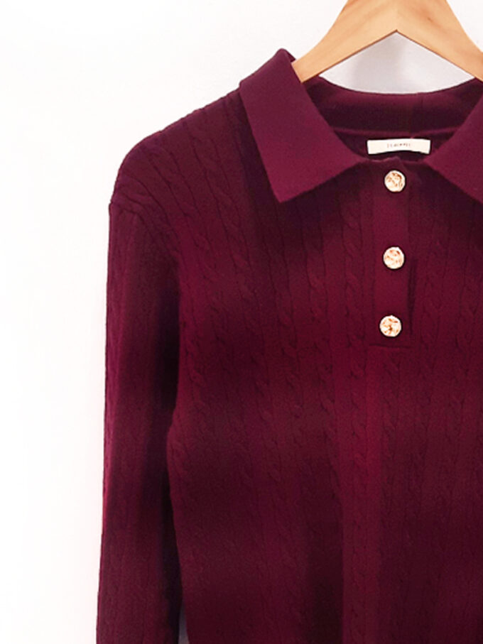 Jersey polo burdeos Krill