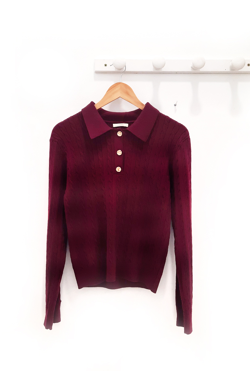 Jersey polo burdeos Krill