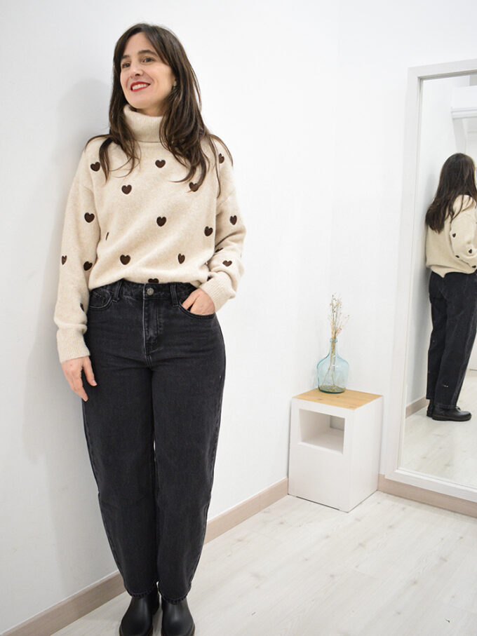 Inicio 19 <span class="new">BERRIA/NEW</span> Jersey de cuello vuelto beige Luján