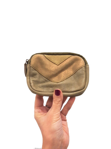 Monedero verde dos cremalleras