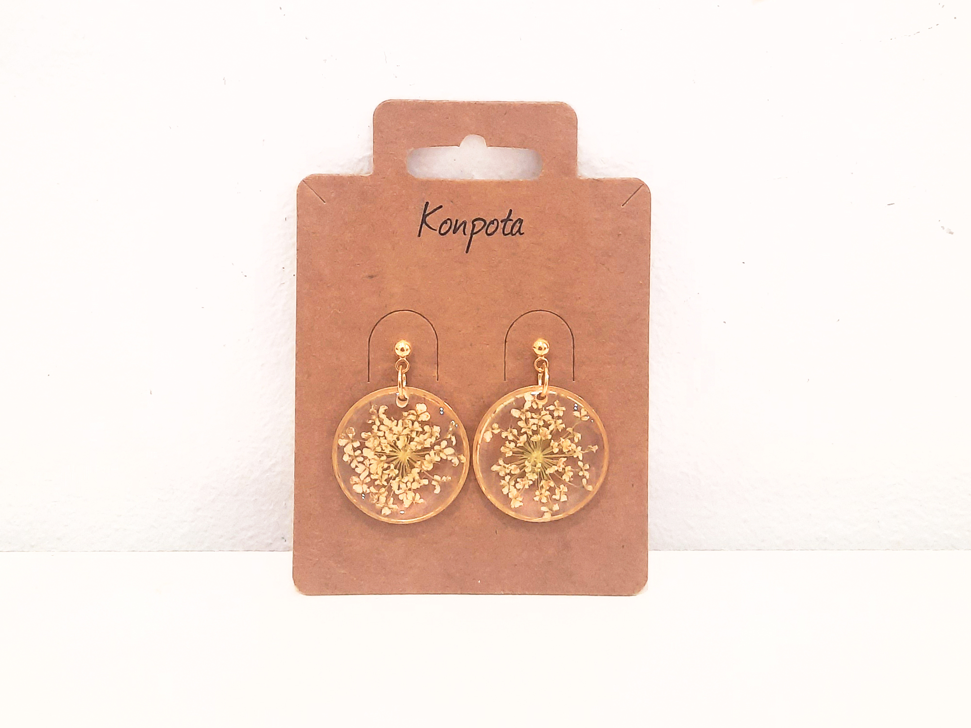 Pendientes redondos Heliance verde claro