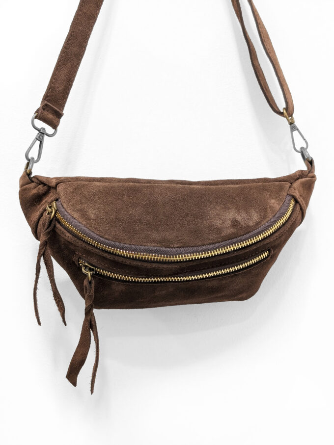 rinonera marron detalle