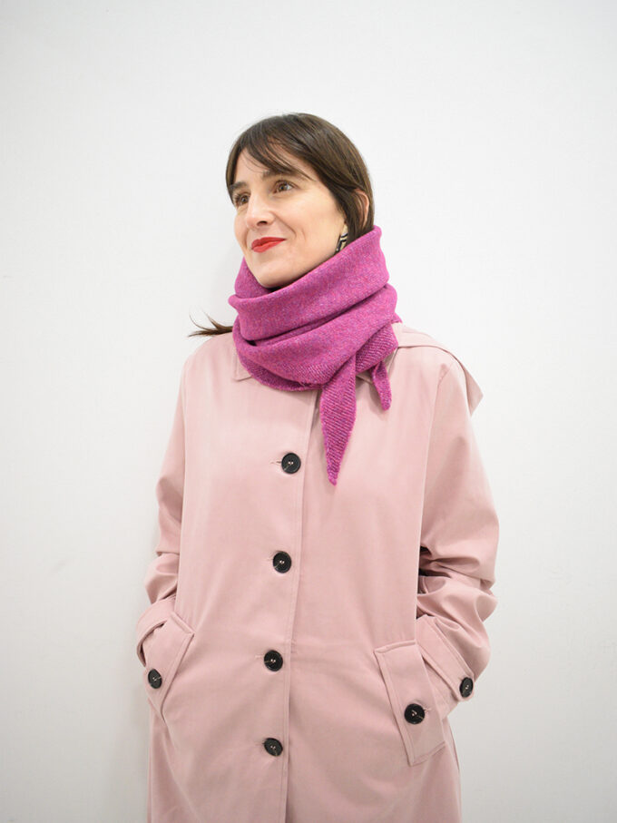 Abrigo rosa con capucha Elimy