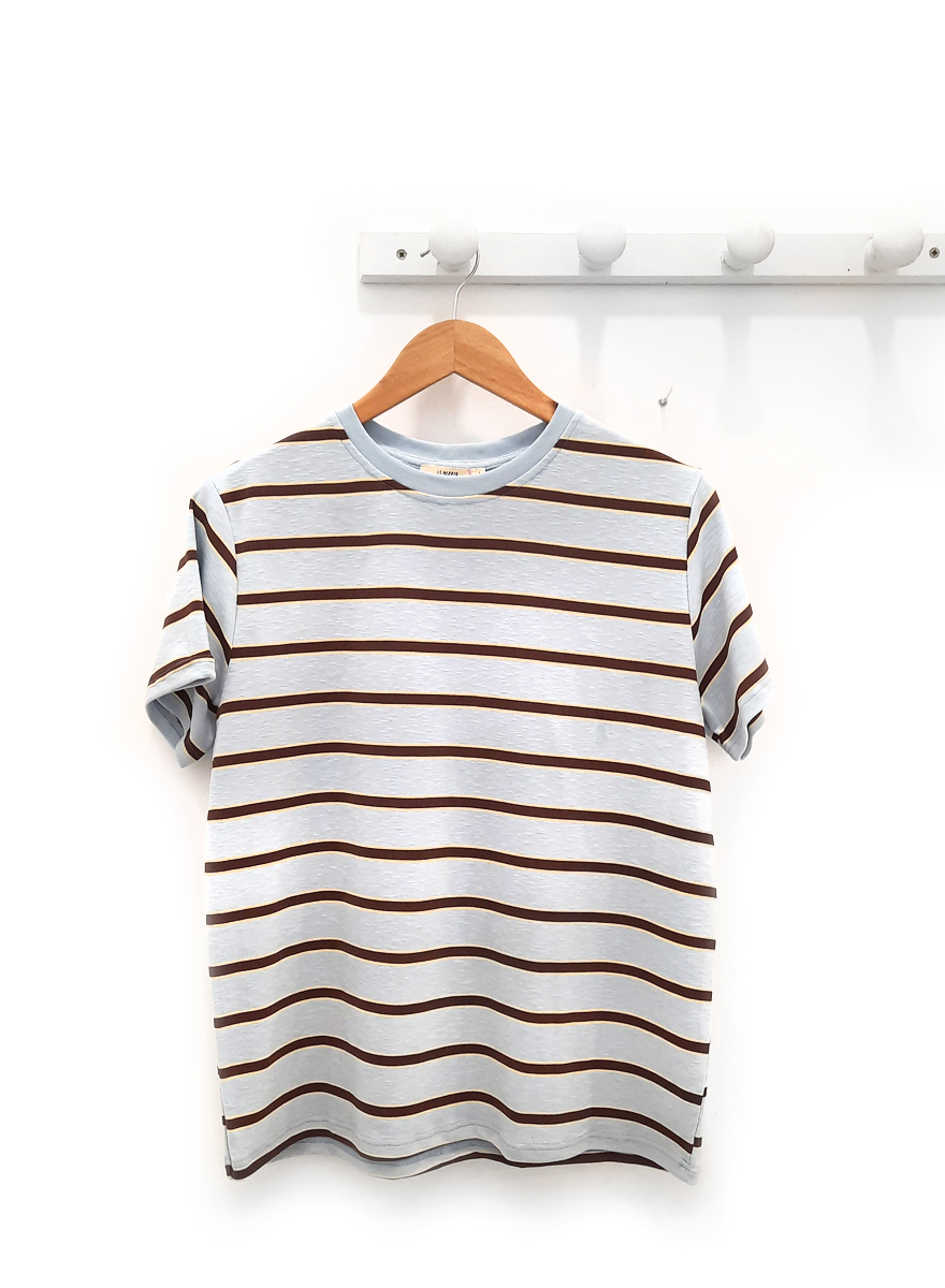 Camiseta de rayas Carla cuello redondo