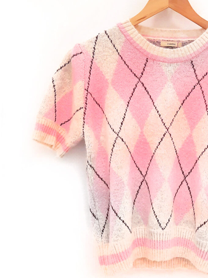 Inicio 2 Camiseta rombos rosa Ekain