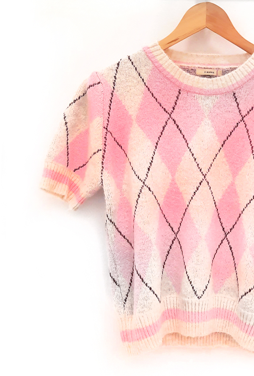 <span class="new">BERRIA/NEW</span> Camiseta de rombos rosa Ekain 3 Camiseta rombos rosa Ekain