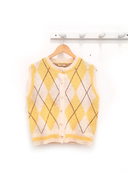 Chaleco de rombos amarillo Elliot