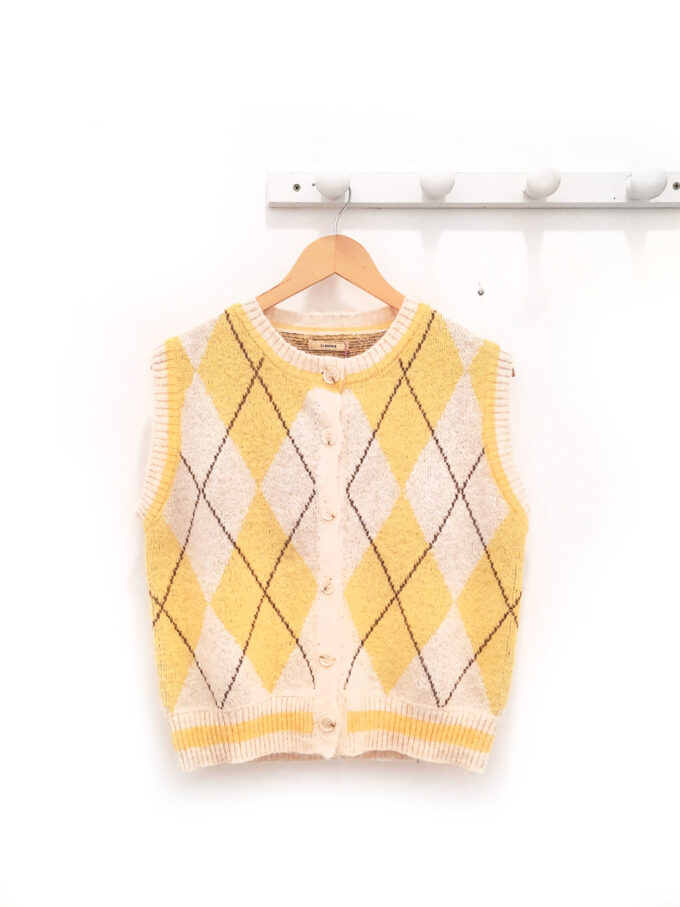 Chaleco de rombos amarillo Elliot