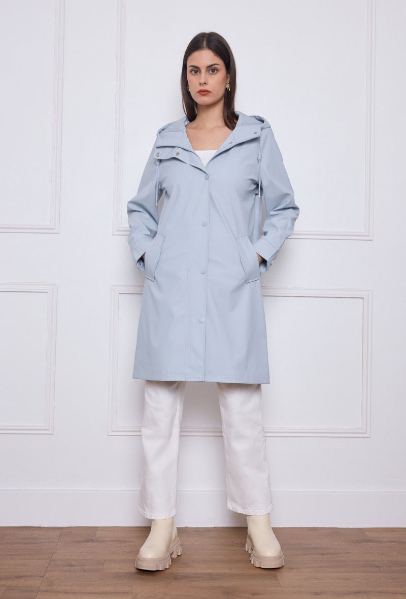 Chubasquero azul claro zaparrada