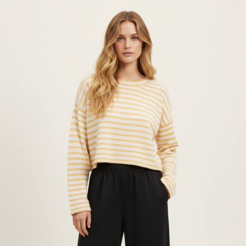 <span class="new">BERRIA/NEW</span> Jersey de rayas amarillo Elías