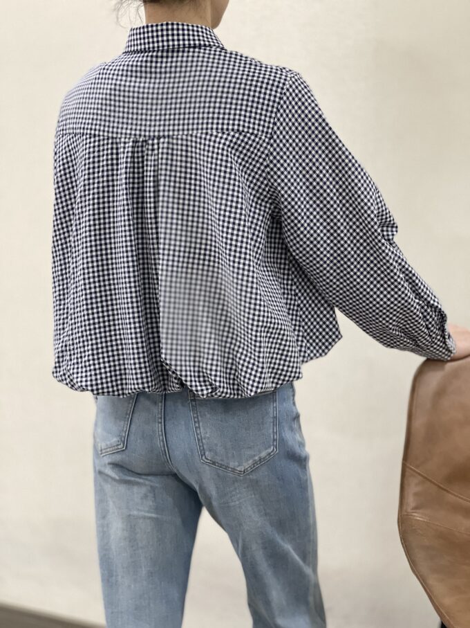 Inicio 6 <span class="new">BERRIA/NEW</span> Camisa a cuadros azul marino Dorothy