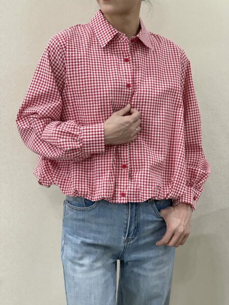 <span class="new">BERRIA/NEW</span> Camisa a cuadros roja Dorothy