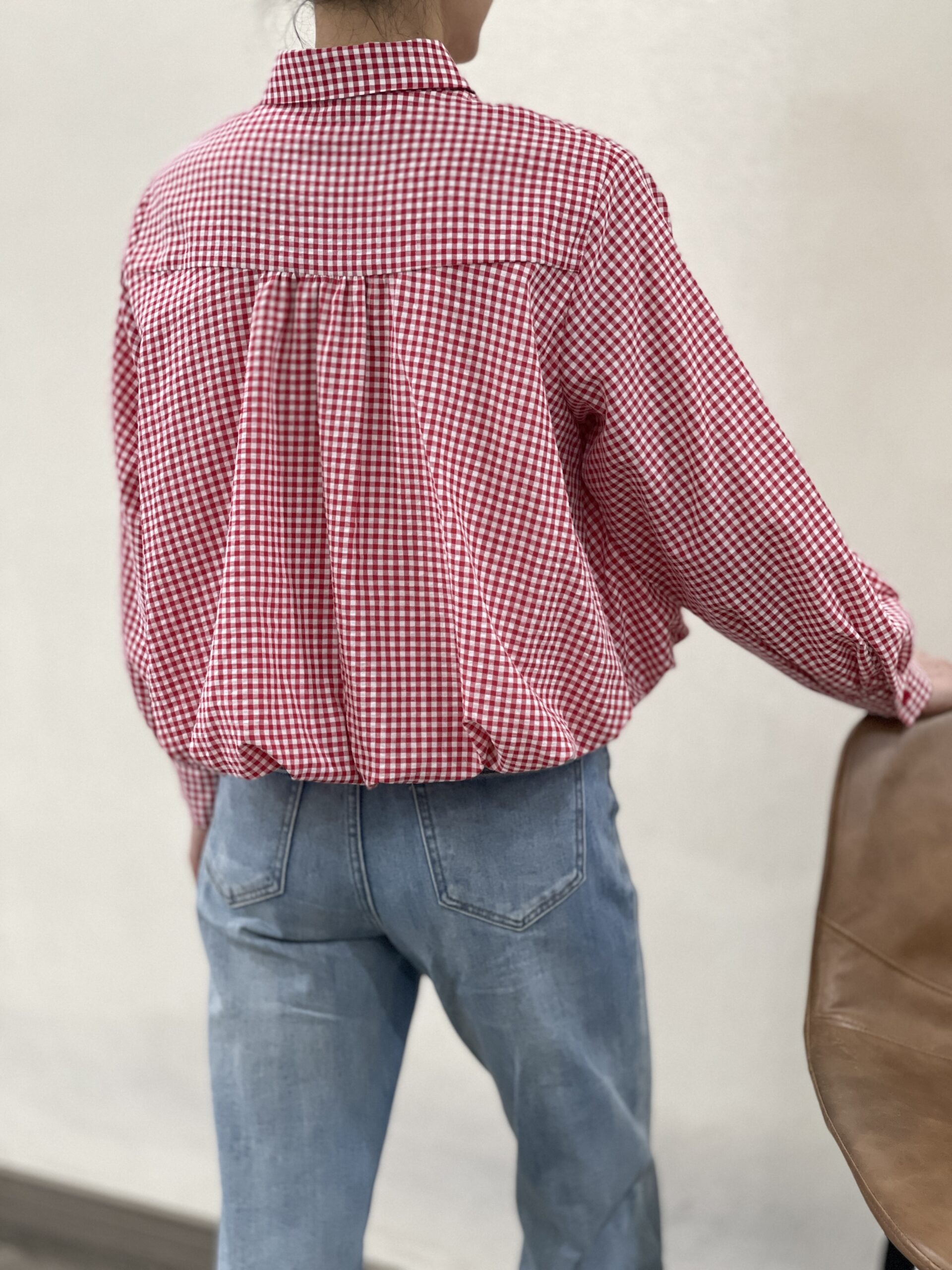 <span class="new">BERRIA/NEW</span> Camisa a cuadros roja Dorothy 4 <span class="new">BERRIA/NEW</span> Camisa a cuadros roja Dorothy - Imagen 3