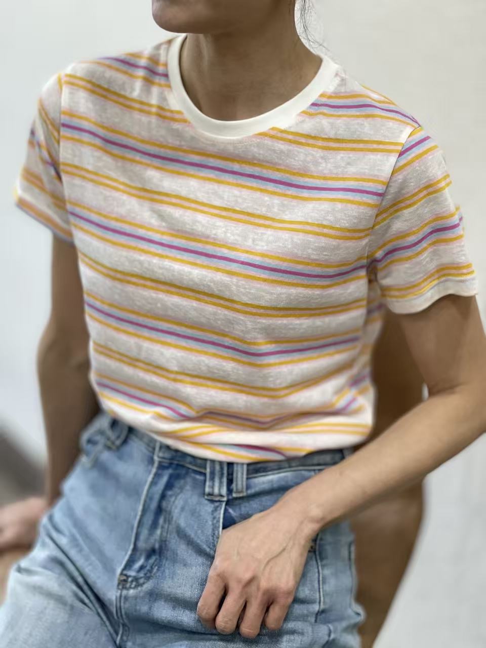 <span class="new">BERRIA/NEW</span> Camiseta de rayas Linda 4 <span class="new">BERRIA/NEW</span> Camiseta de rayas Linda - Imagen 3