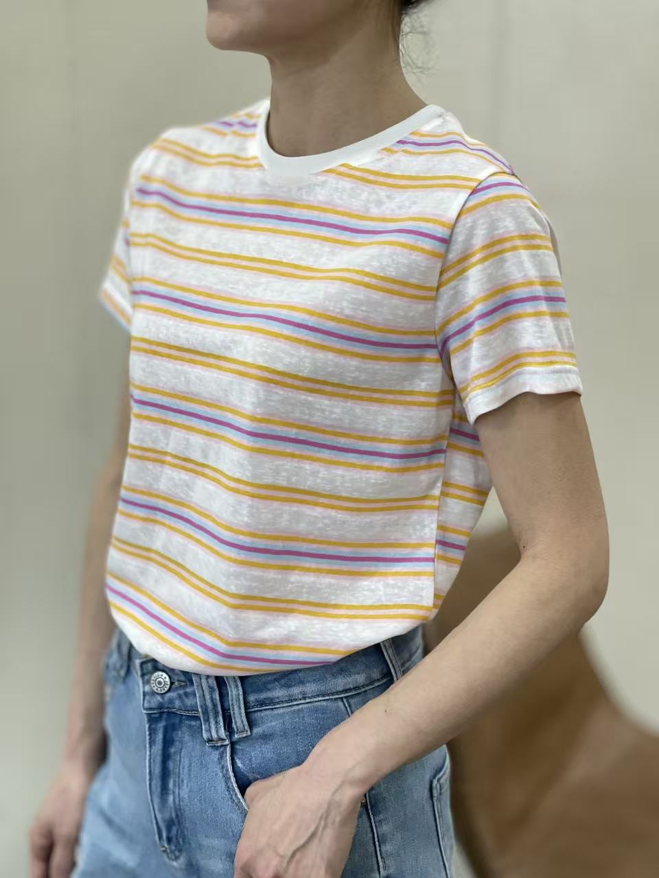 <span class="new">BERRIA/NEW</span> Camiseta de rayas Linda 3 <span class="new">BERRIA/NEW</span> Camiseta de rayas Linda - Imagen 2