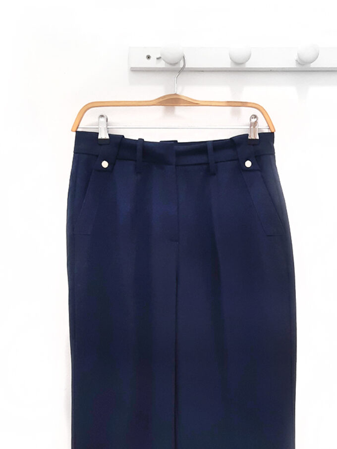 Inicio 2 Pantalón de raya azul marino Dario