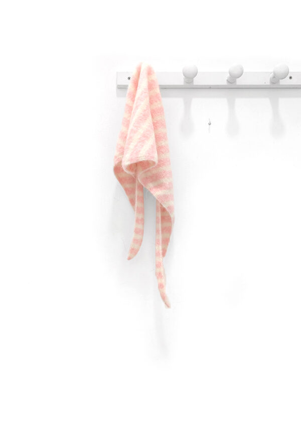 <span class="new">BERRIA/NEW</span>  Pañuelo a rayas blanco y rosa Tom