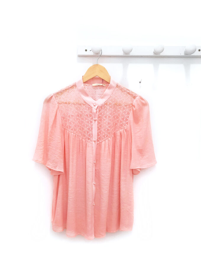 Blusa rosa palo lisa