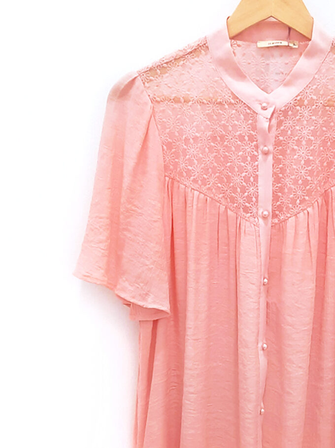 Blusa rosa palo lisa