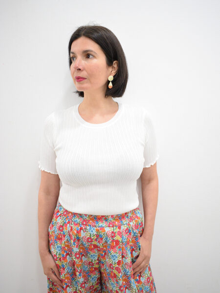 Camiseta blanca punto canale Molly