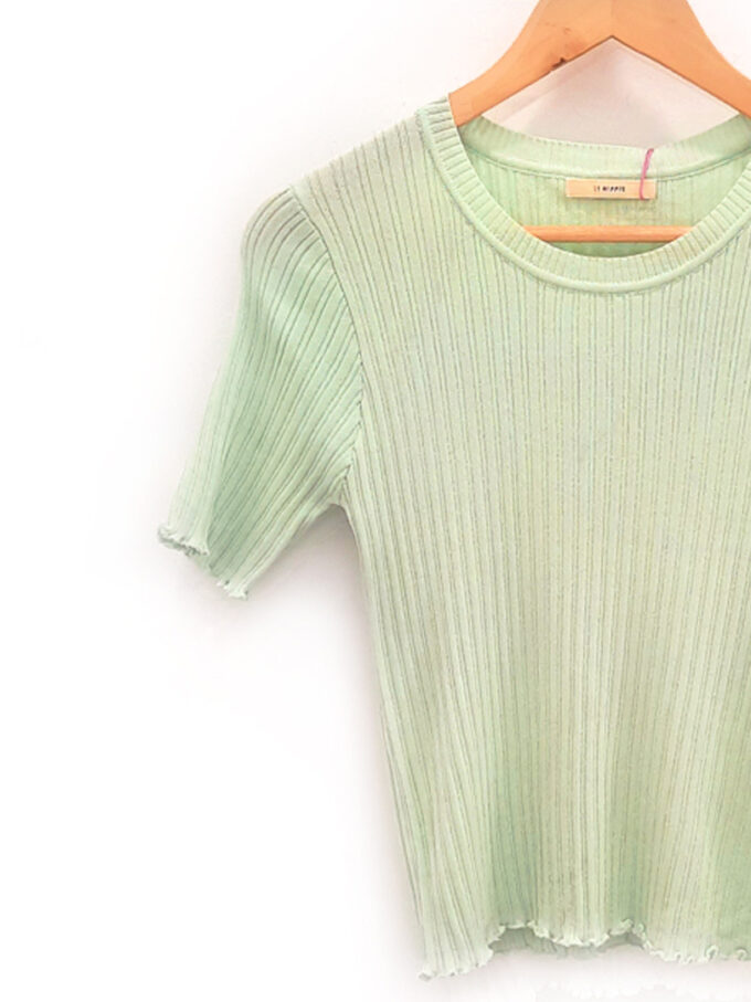 camiseta verde de punto Molly