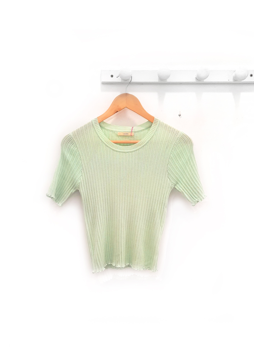 camiseta verde de punto Molly