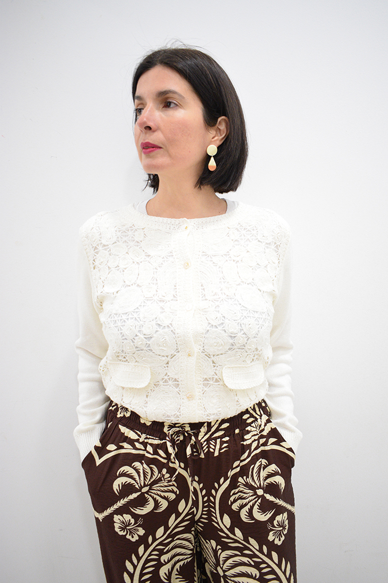 Chaqueta calada cruda Sara