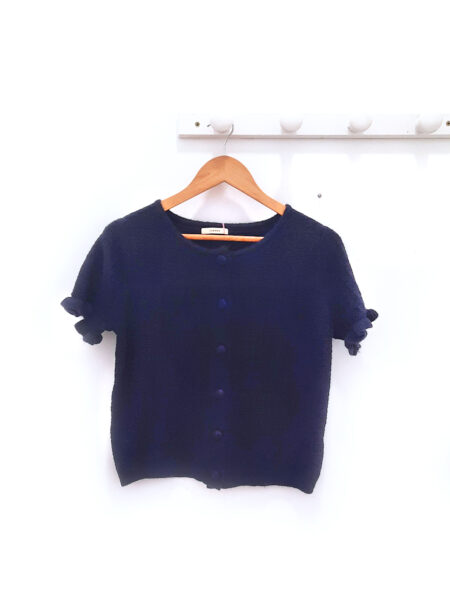 Chaqueta de punto azul marino Natacha