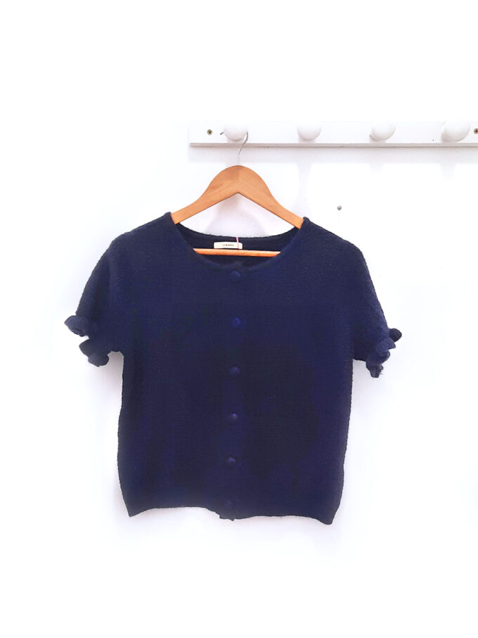 Chaqueta de punto azul marino Natacha