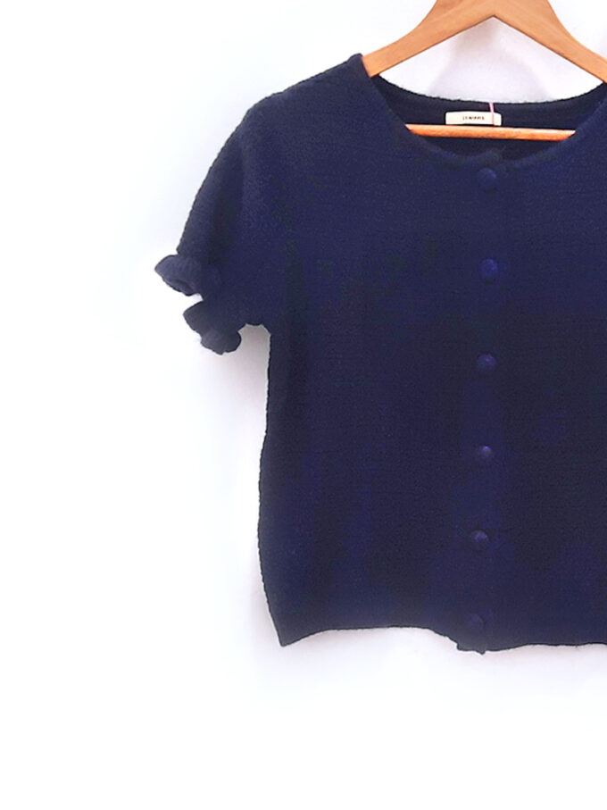 Chaqueta de punto azul marino Natacha