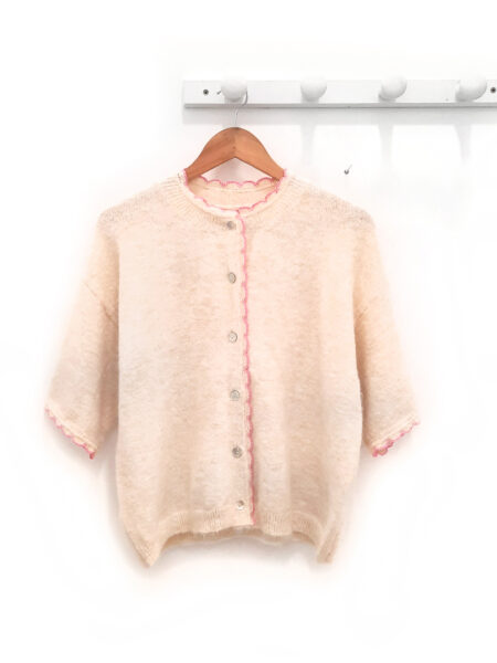 Chaqueta beige y rosa Ter