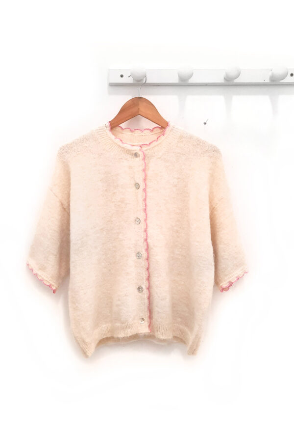 Chaqueta beige y rosa Ter