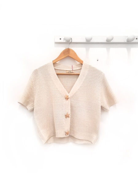 Chaqueta de punto cruda Marina