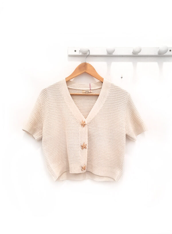 Chaqueta de punto cruda Marina