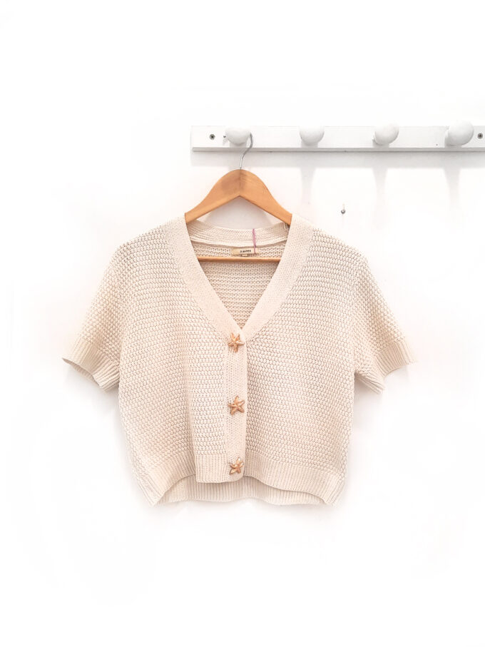 Chaqueta de punto cruda Marina