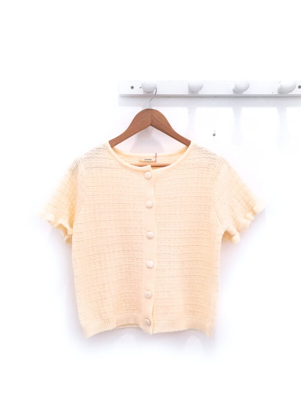 Chaqueta de punto cruda Natacha