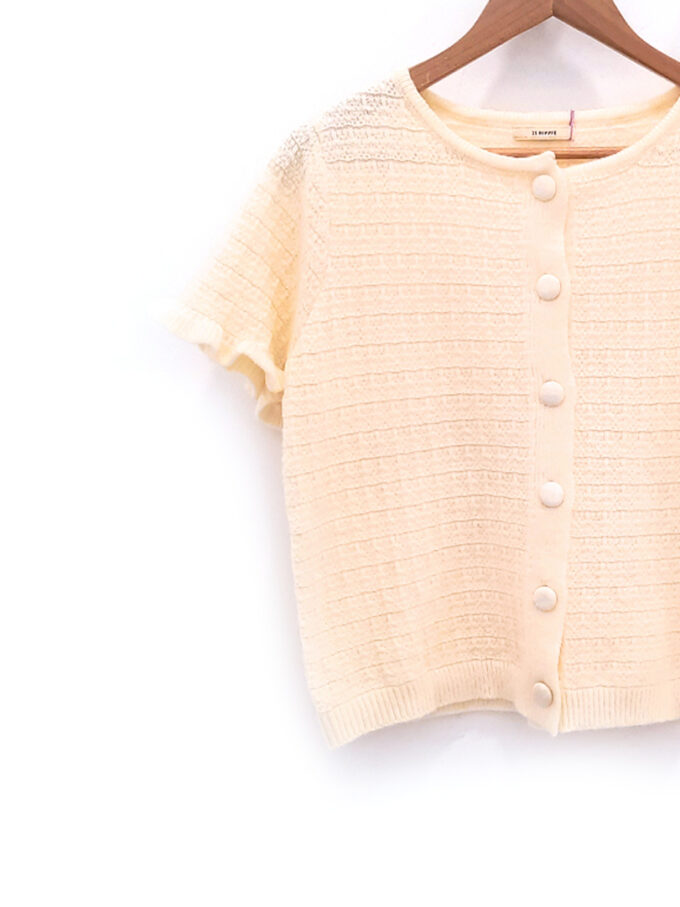 Chaqueta de punto cruda Natacha