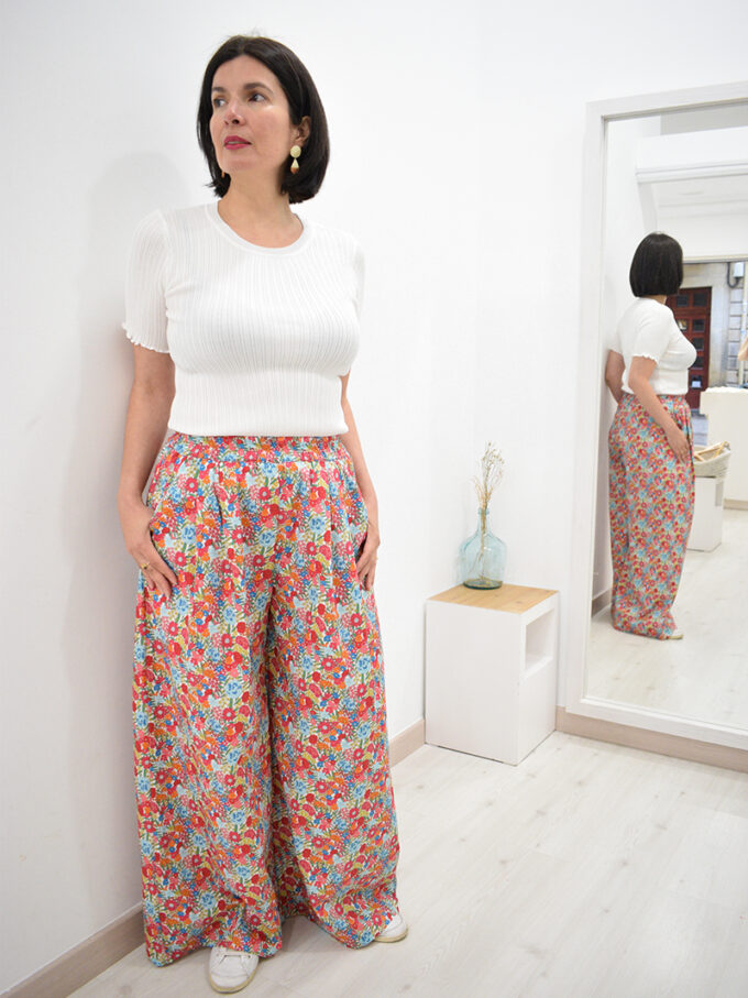 Camiseta blanca punto canale Molly