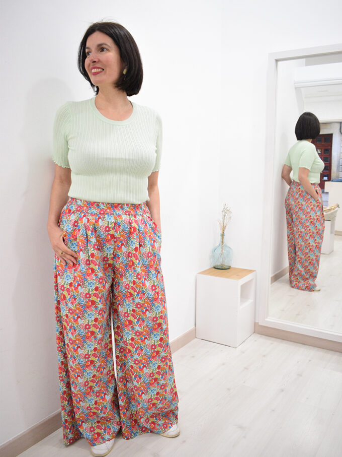 Camiseta verde punto canale Molly