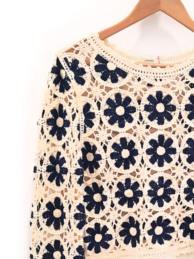 jersey azul marino flora