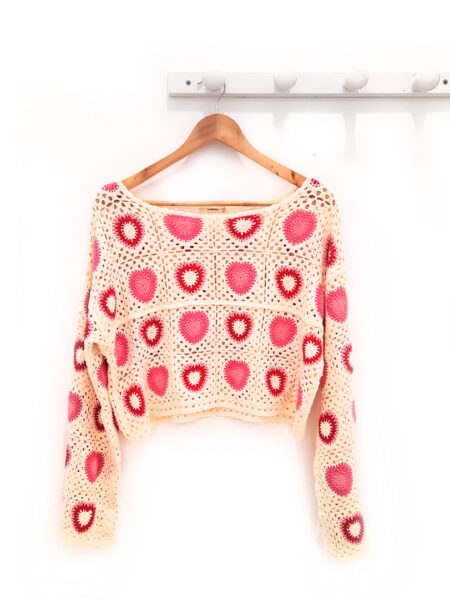 Jersey beige y rosa Arthur circulos