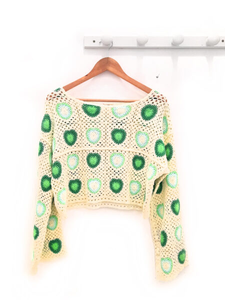 Jersey beige y verde Arthur circulos