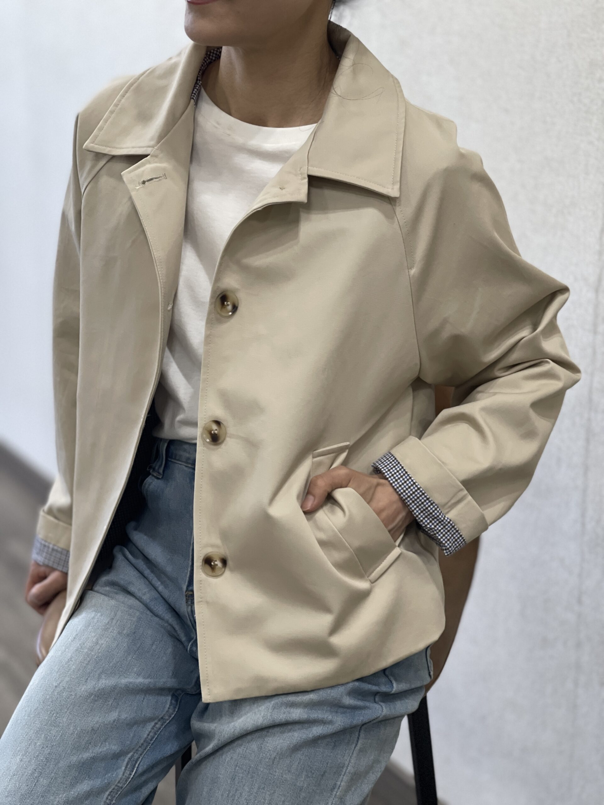 Cazadora beige Reiko